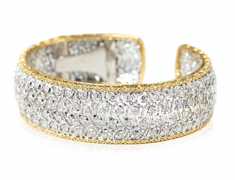 18kt Gold Diamond Cuff Bracelet