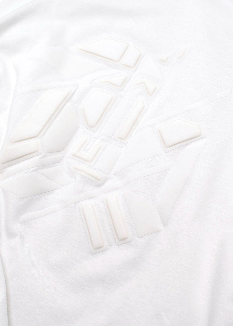 Hermes White Tonal Embossed T-Shirt