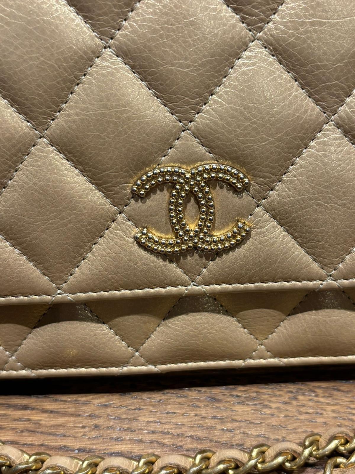 Chanel Beige Quilted WOC