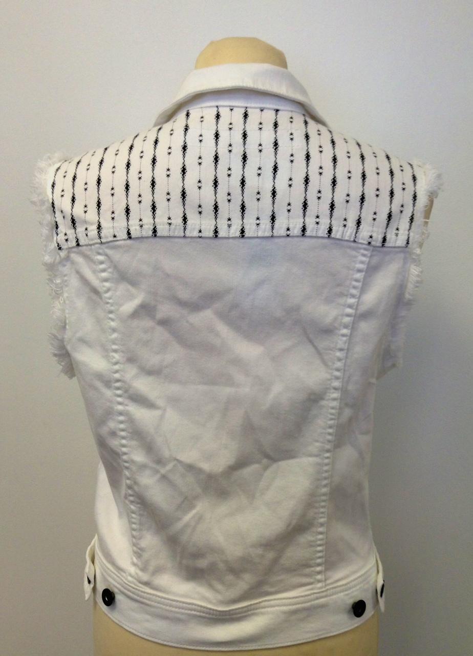 Adriano Goldschmied White Denim Vest