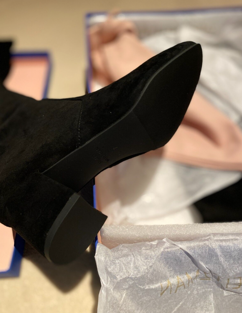 Black Suede OTK Boots