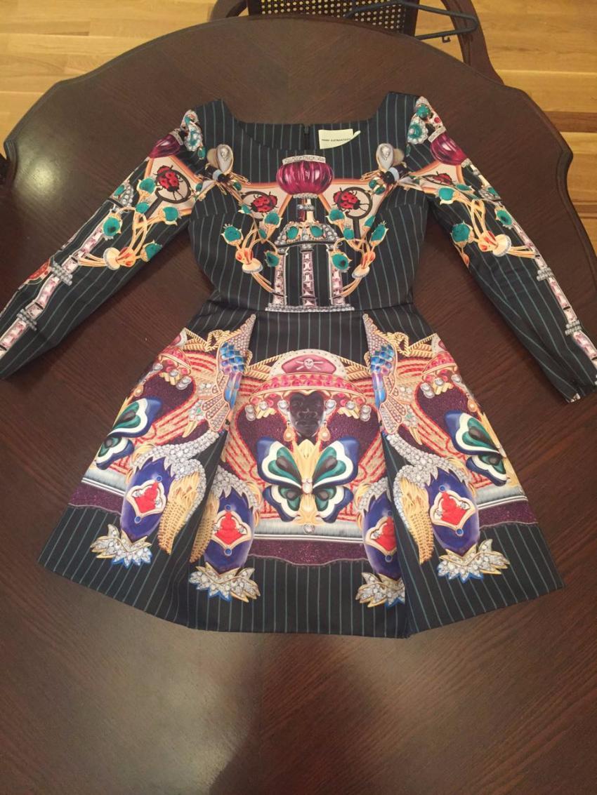 Mary Katrantzou Copelia printed puff dress