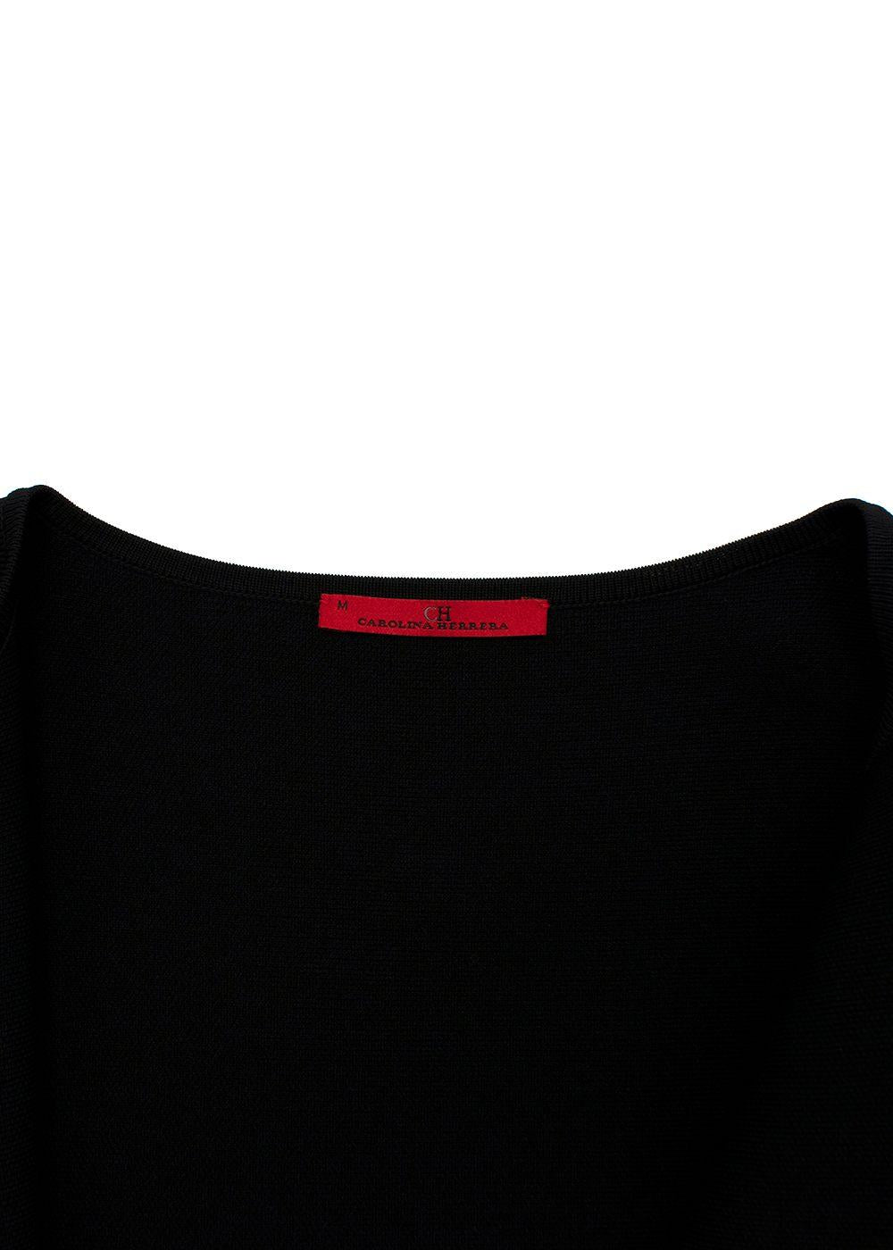 Carolina Herrera Black Peplum Skirt Suit