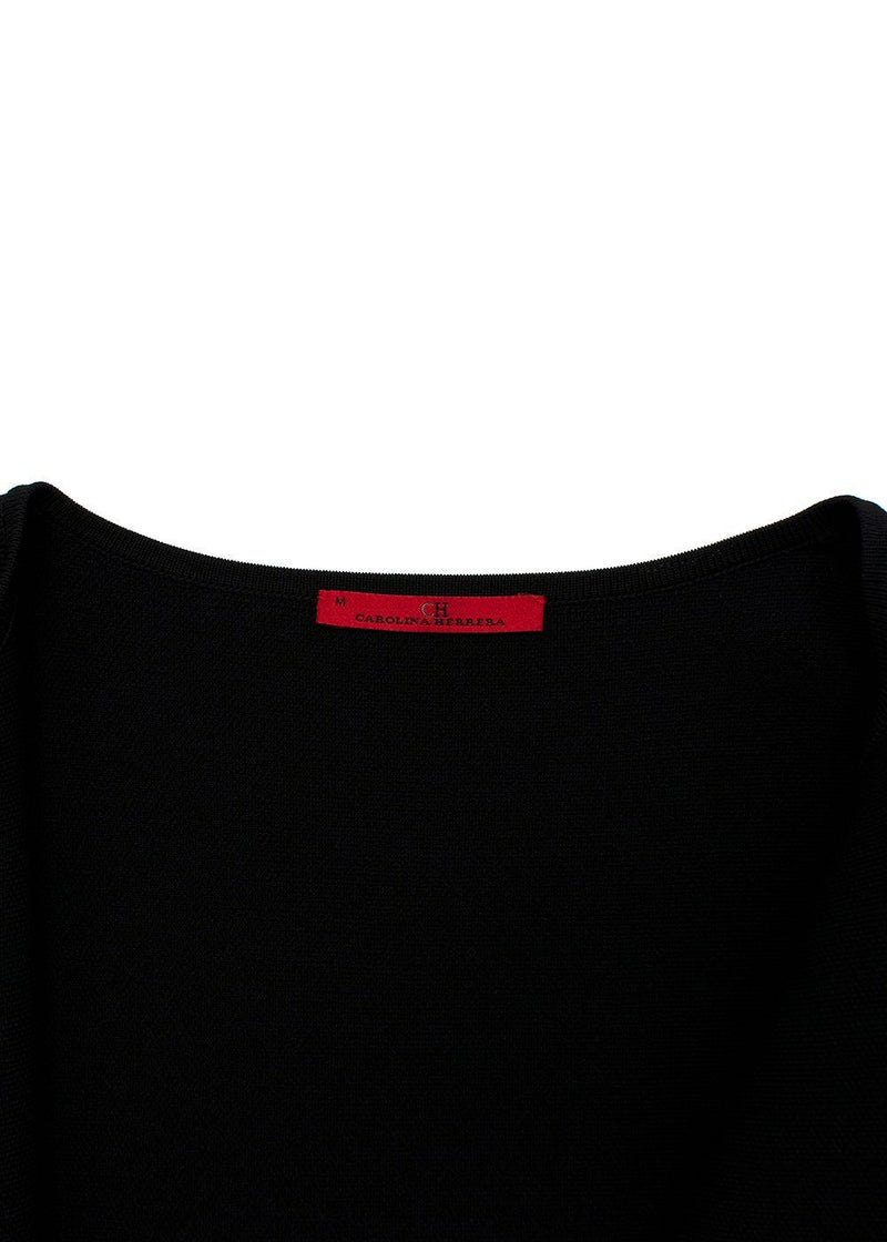 Carolina Herrera Black Peplum Skirt Suit