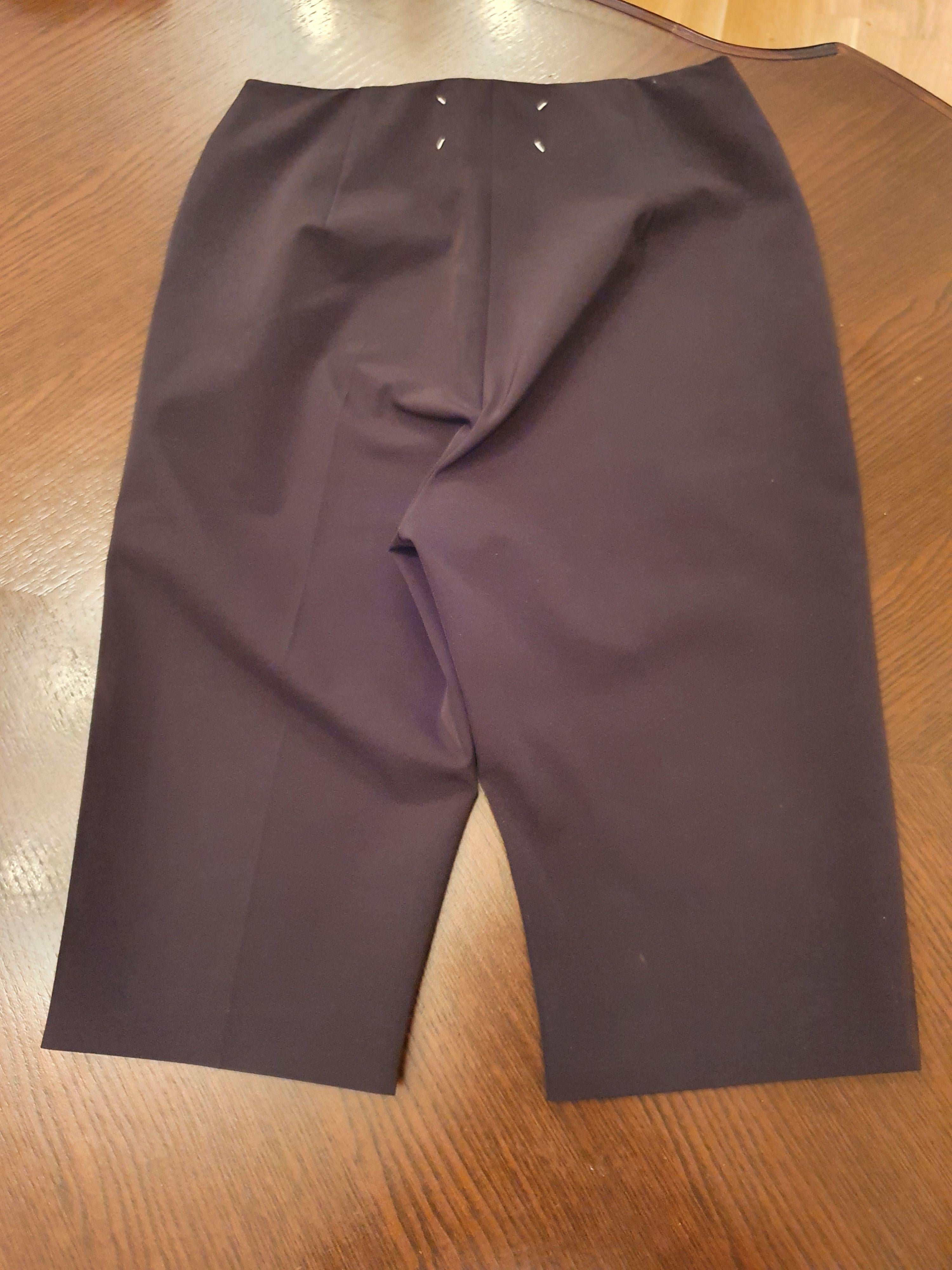 Black tailored long shorts