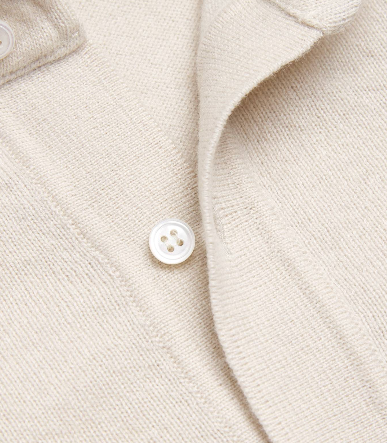 Lardini Cashmere Long-Sleeve Polo Shirt
