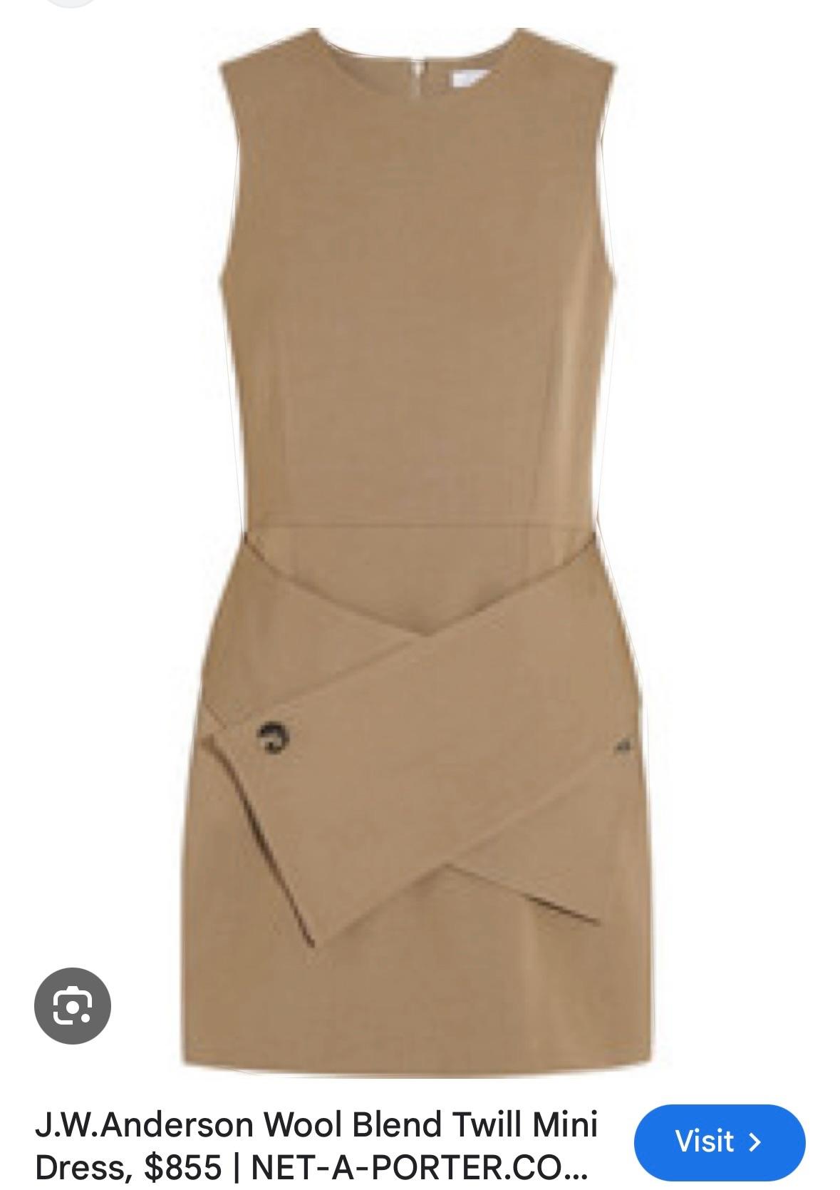 JW Anderson Brown Mini Skirt
