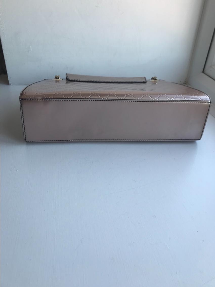 Gucci Guccissimo Emily Patent Leather Shoulder bag