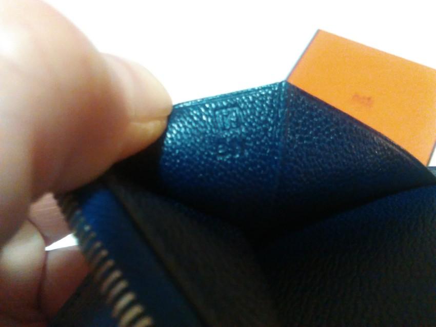 Hermes Bleu Electrique/Zaffiro Lizard Leather Bearn Wallet