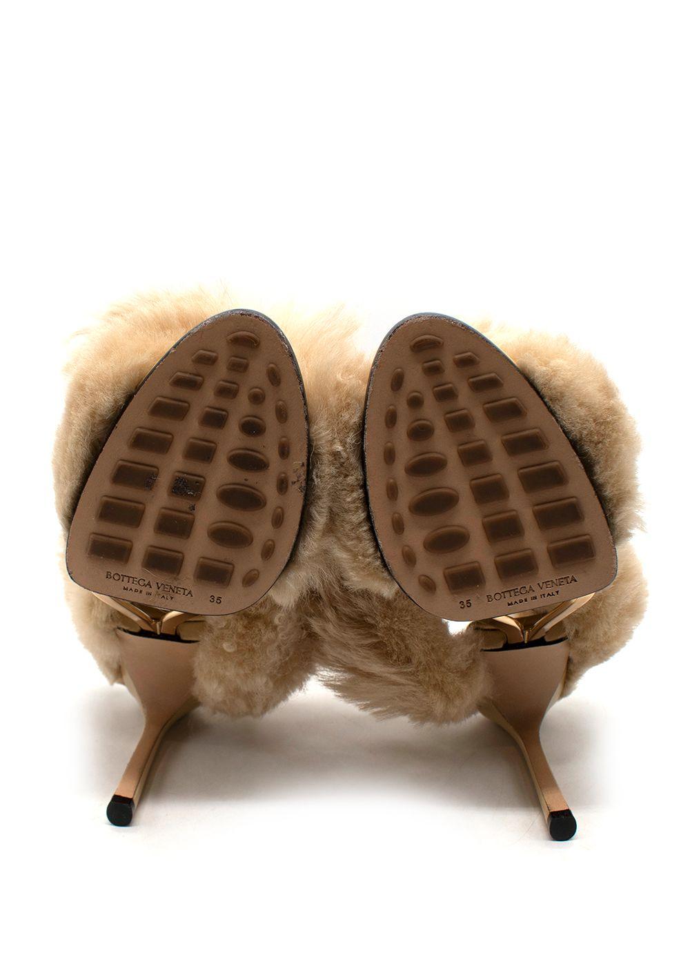 Bottega Veneta The Curve Shearling Sandals