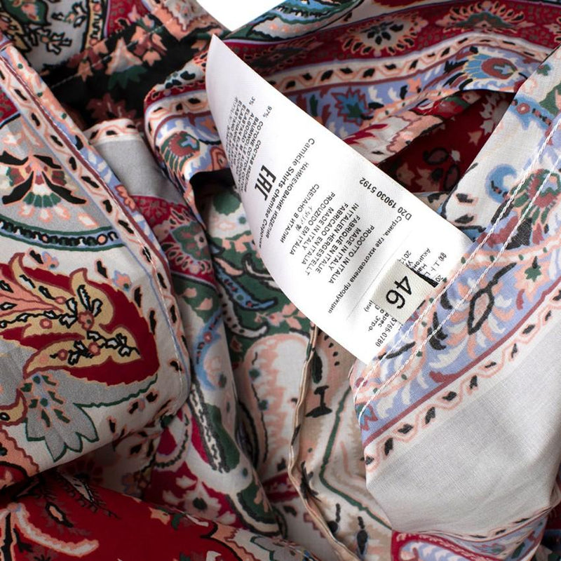 Etro Paisley Print Cotton Slim Fit Shirt