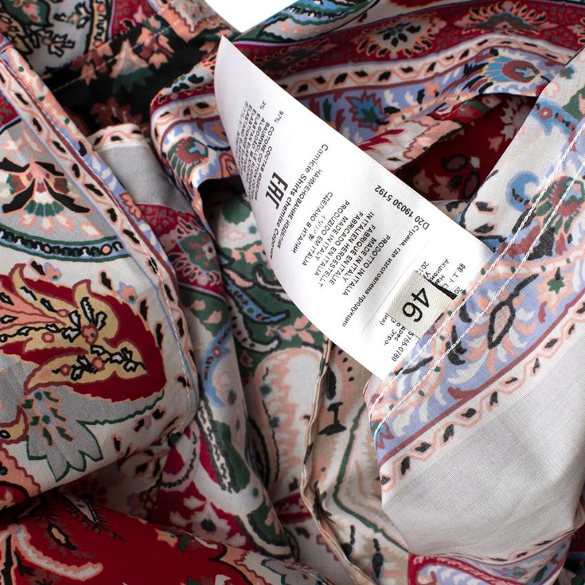 Etro Paisley Print Cotton Slim Fit Shirt