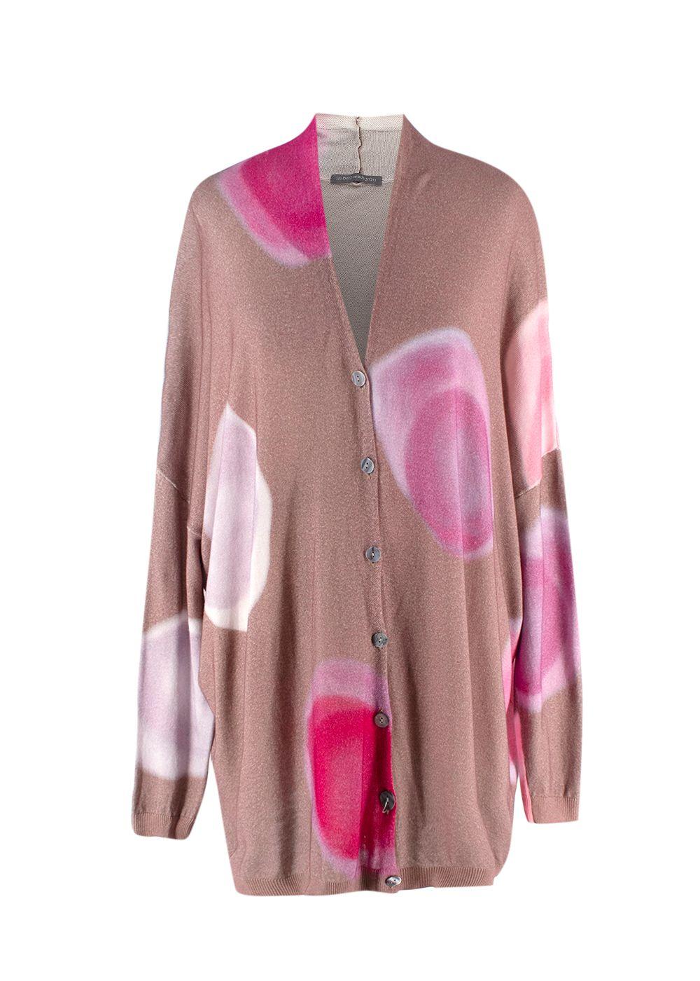 In Bed With You Pink Printed  Longline Cardigan