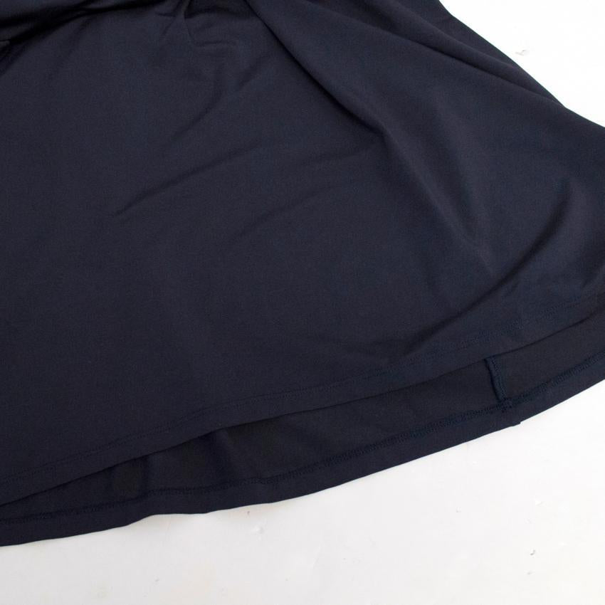 Vanessa Bruno Navy Dress with Black Frill