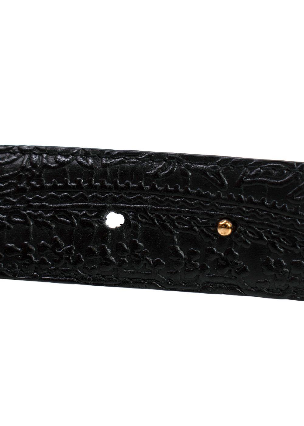 Etro Paisley/Black Reversible Embroidered Belt