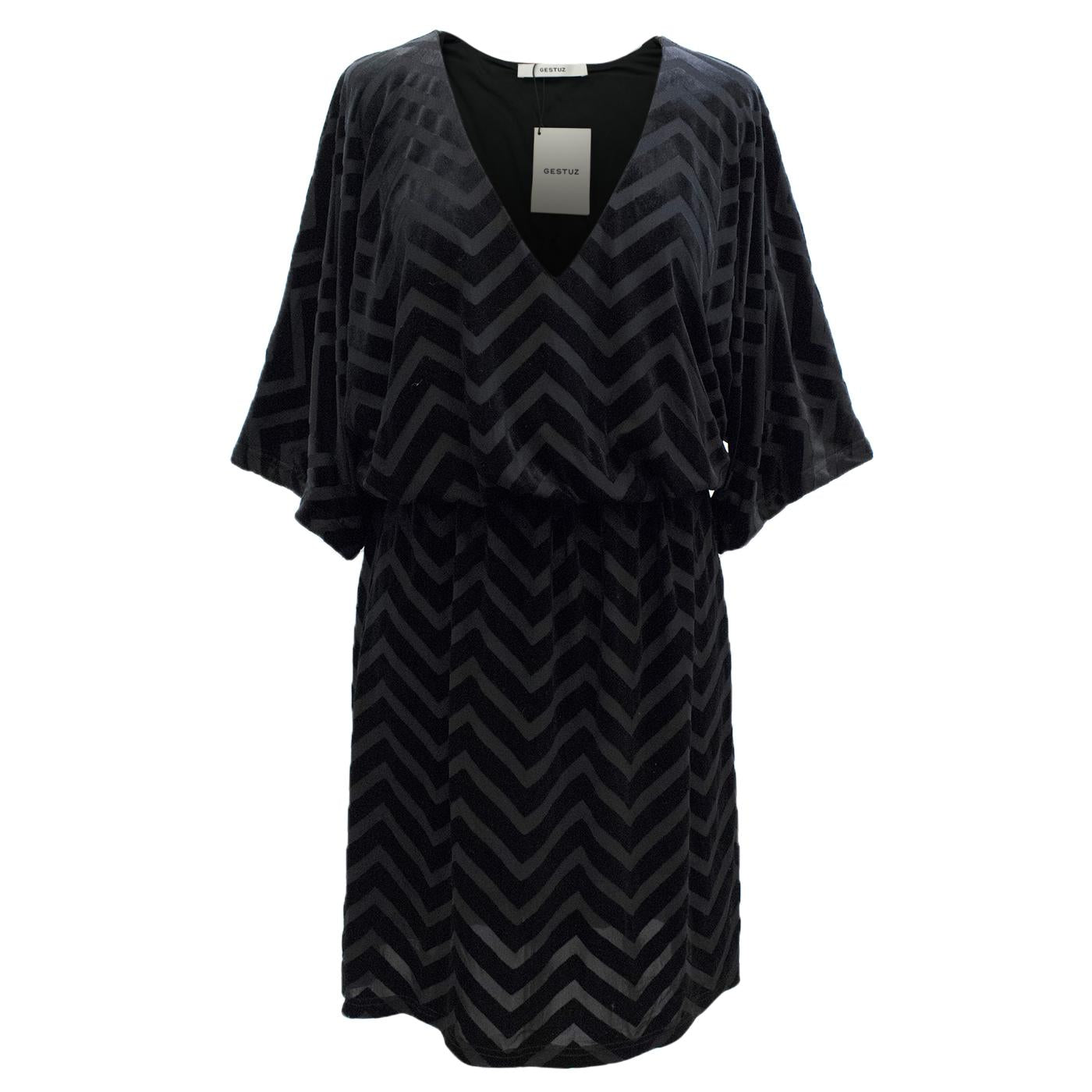 Gestuz Black Velvet Dress