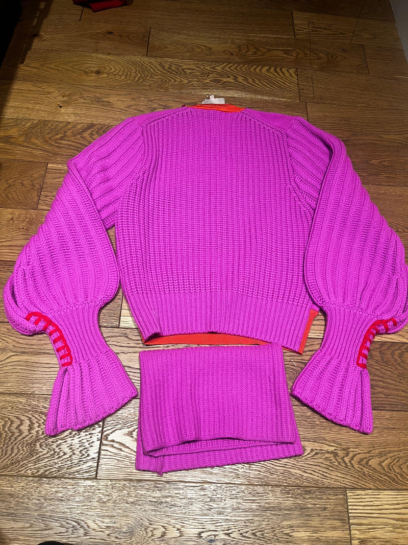 Roksanda Hot Pink/Red Wool Jumper