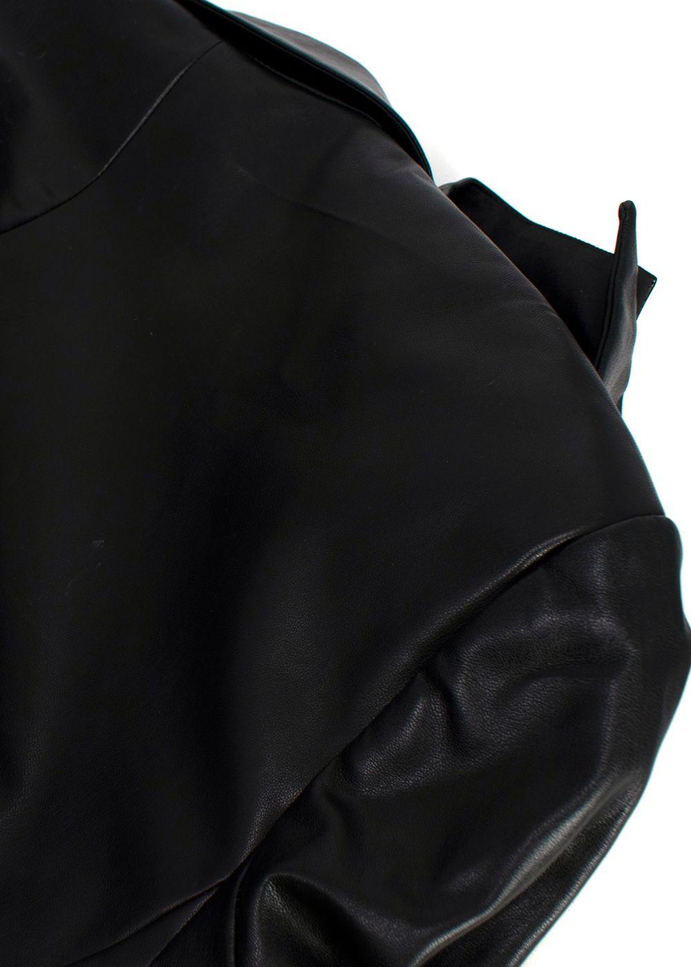 De la Vali  Montana faux leather blazer