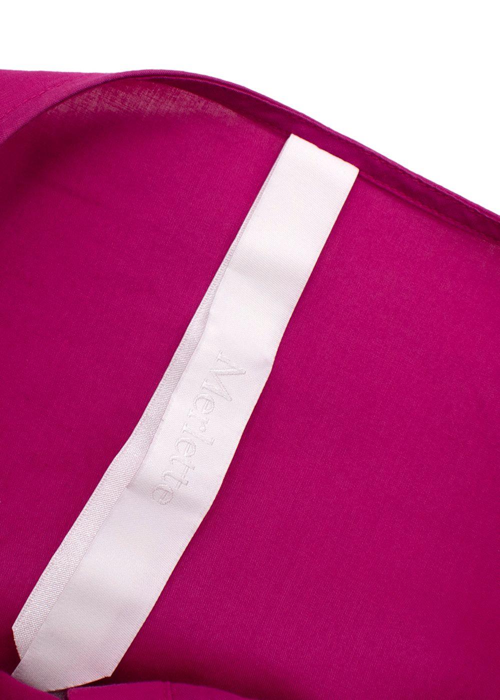 Merlette Pink Tiered Pleated Dress