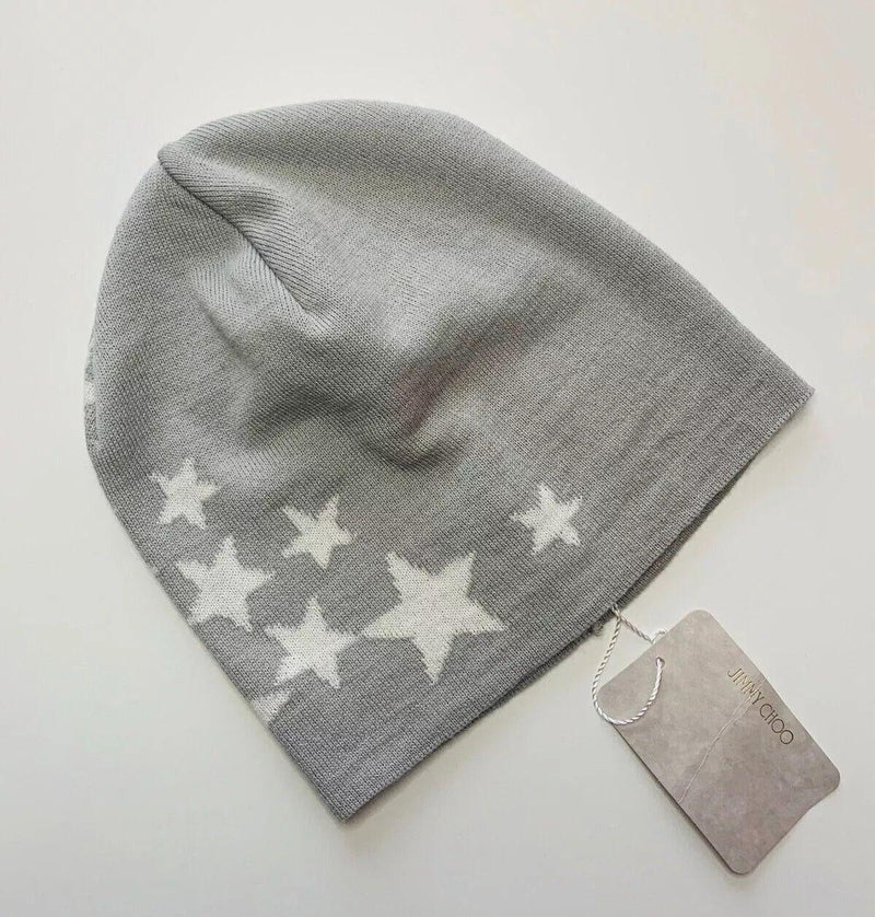 Jimmy Choo Grey Beanie Hat