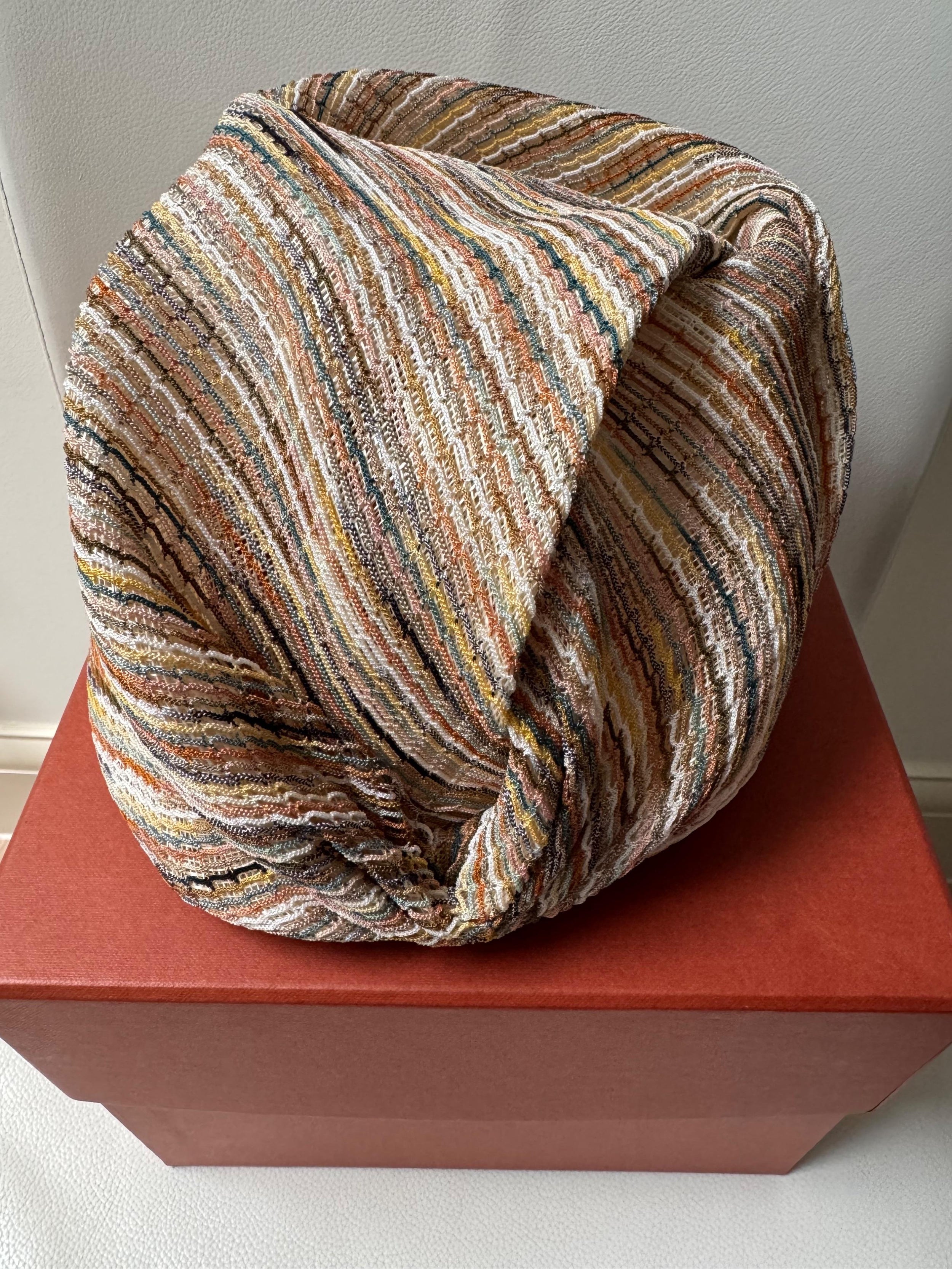 Missoni Beige Straw Turban
