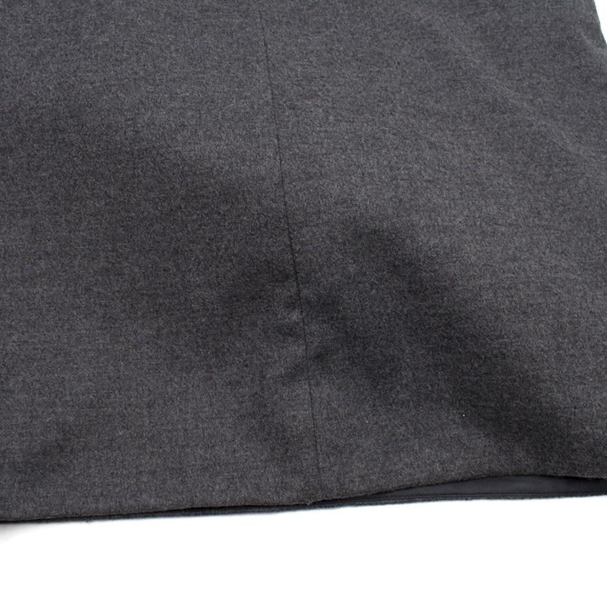 Gucci Grey Wool Tailored Dress