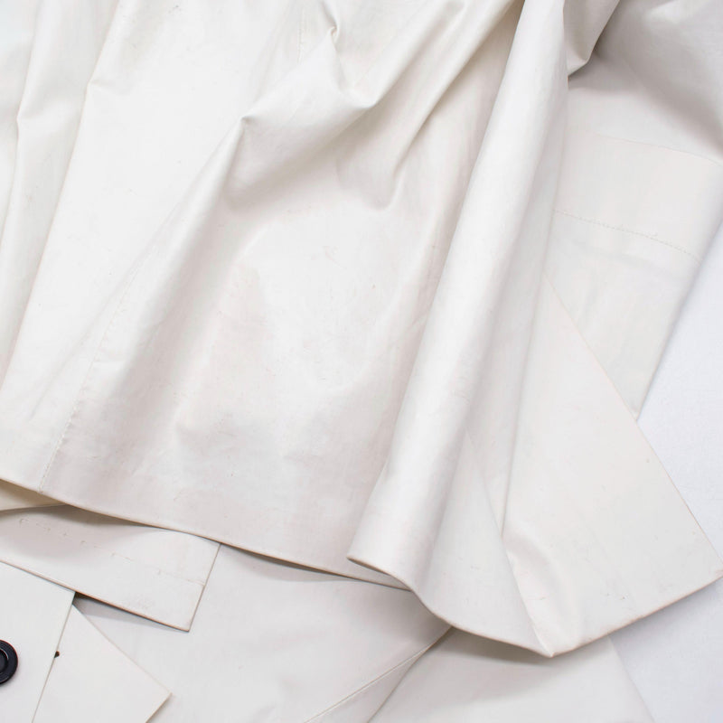 Pause KASSL Edition White Single Breasted Trench Coat