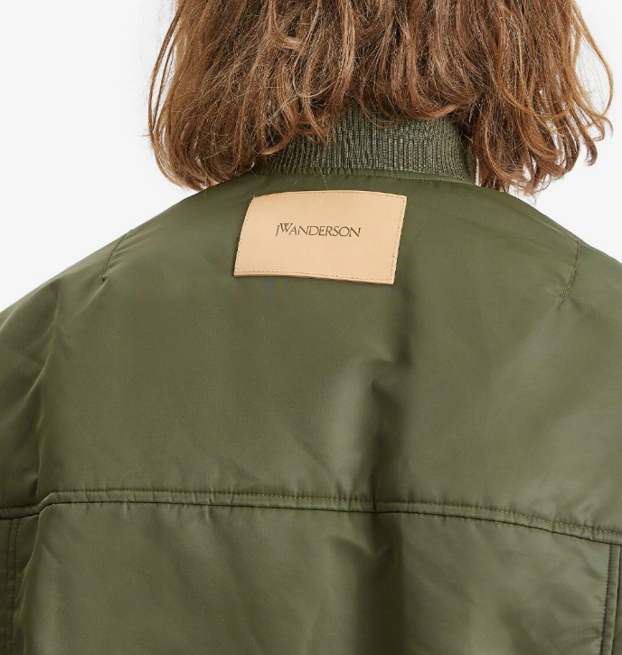 JW Anderson Oversized Curved Hem Bomber Jacket