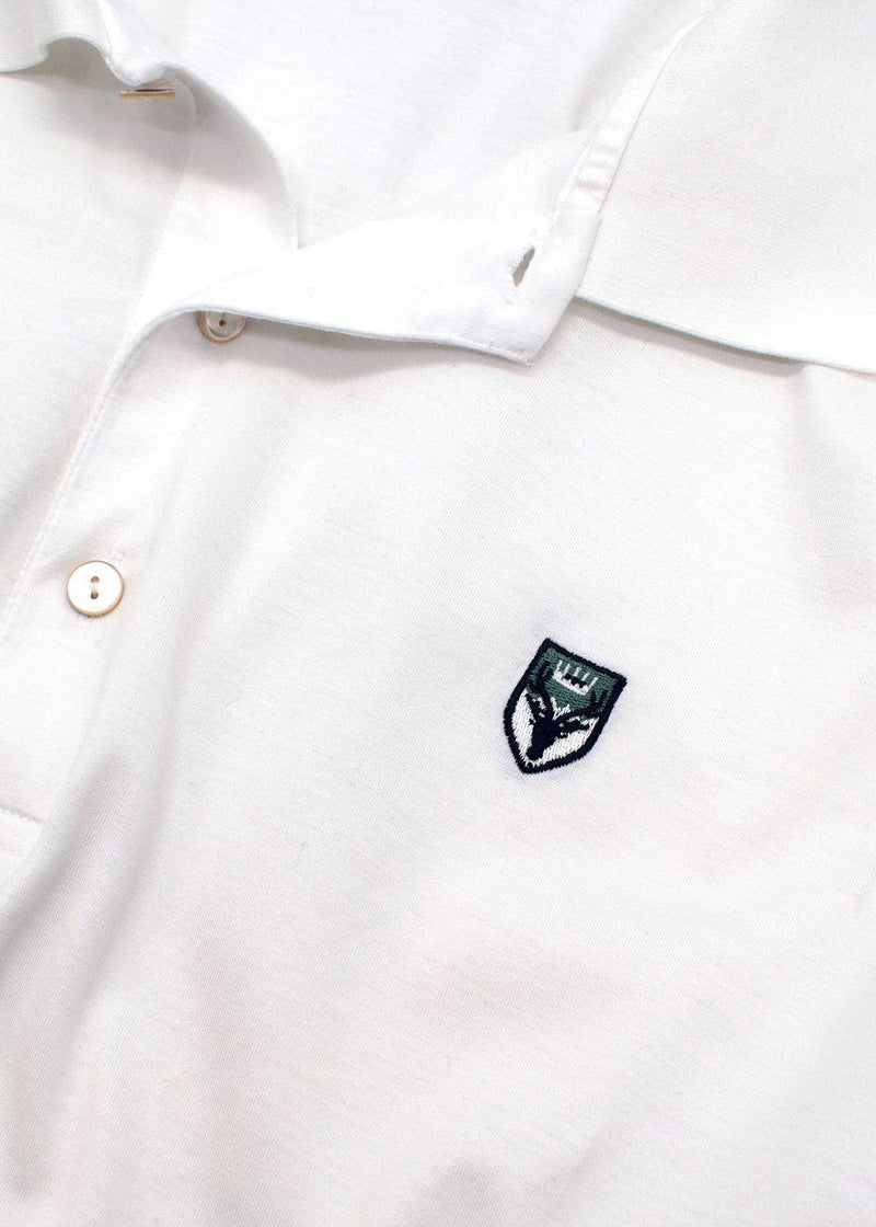 White Cotton Polo Shirt