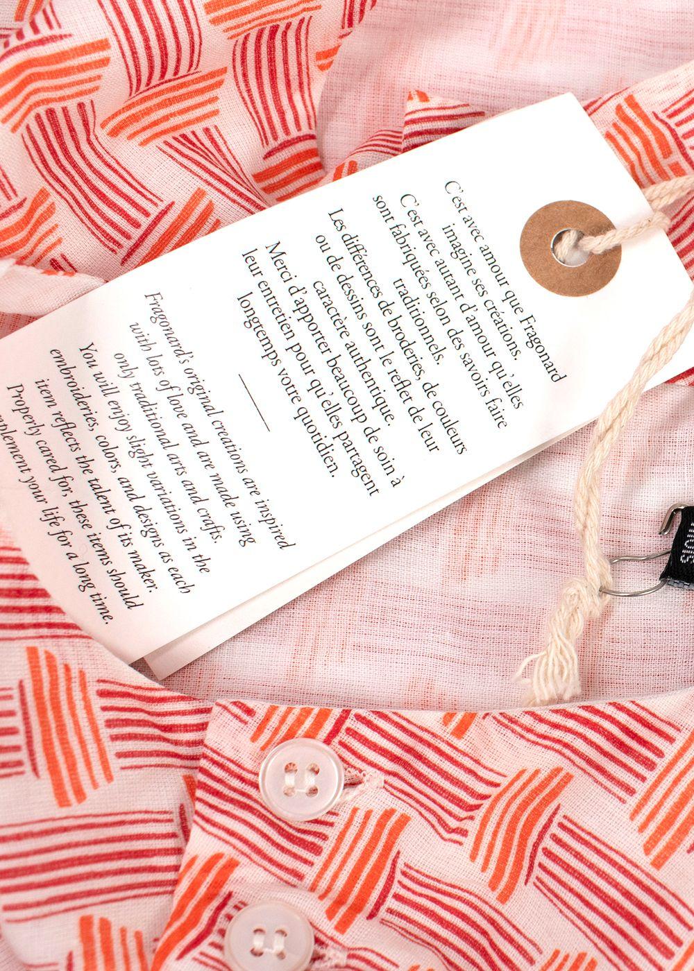 Fragonard Orange 6-12m Romper