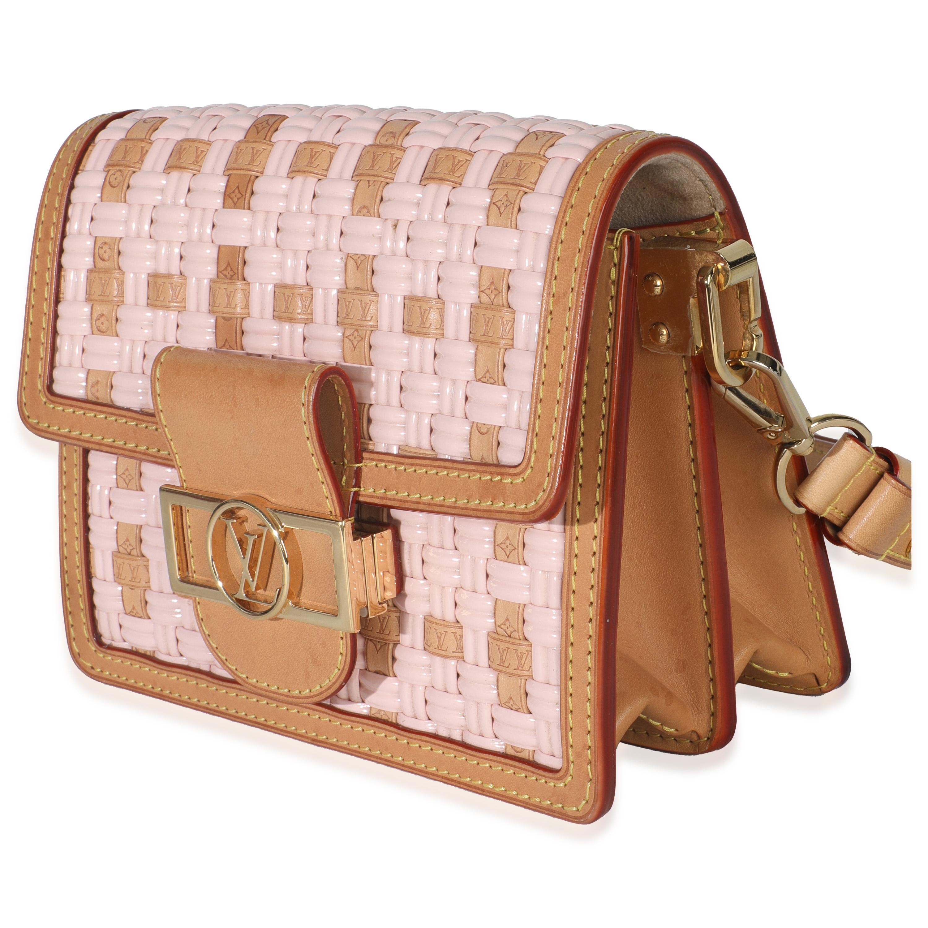 Louis Vuitton Leather Woven Dauphine PM