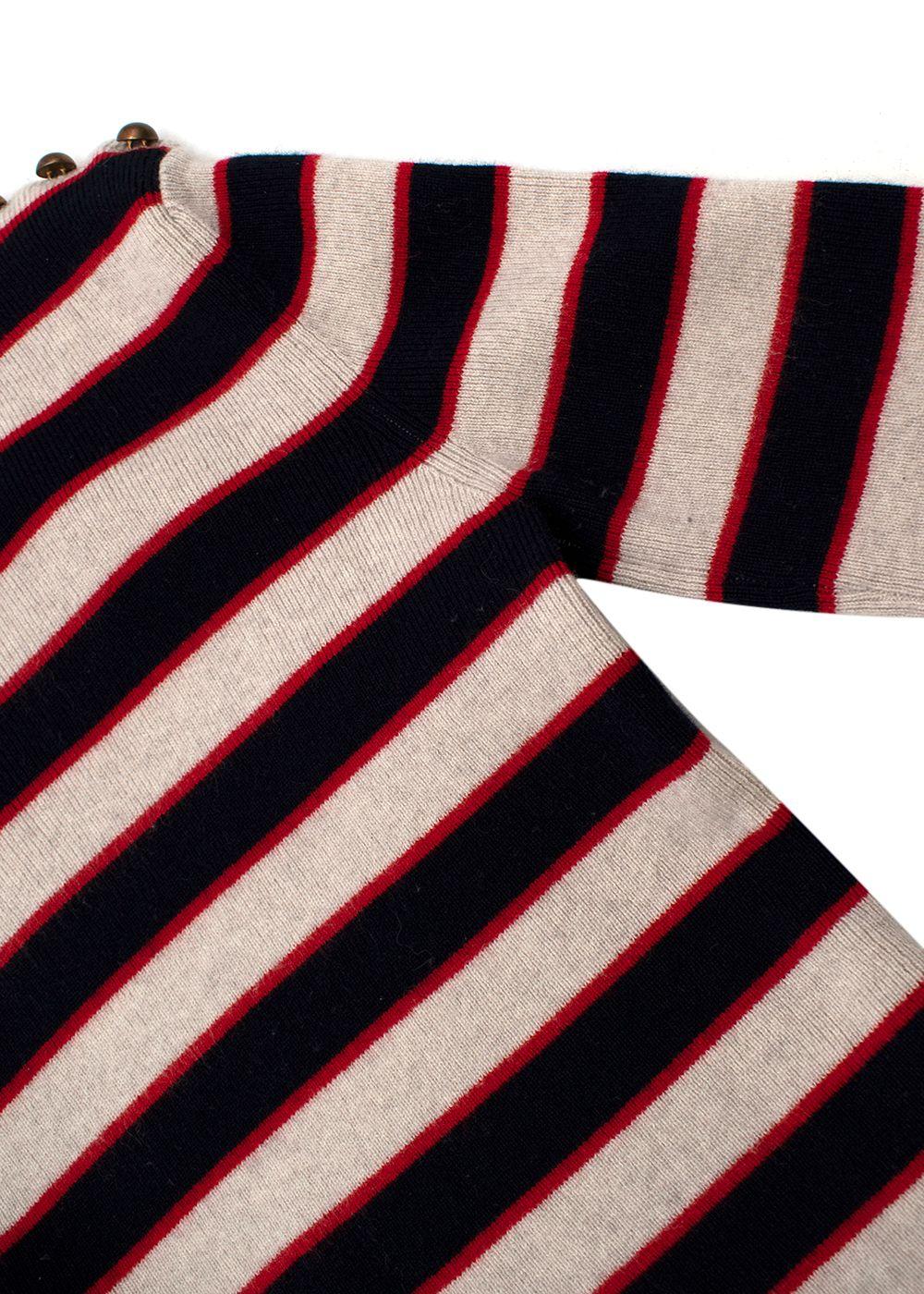 Valentino ricolour striped cashmere sweater