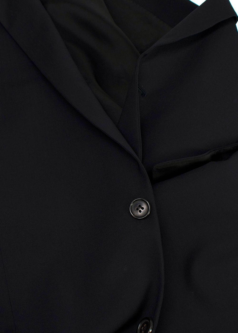 Dior Homme Black Single Breasted Wool Blazer