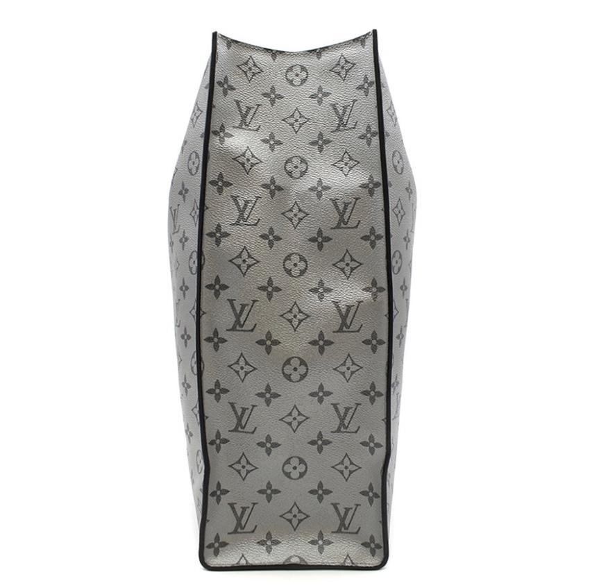 Louis Vuitton Black & Silver Split Monogram Runway Tote