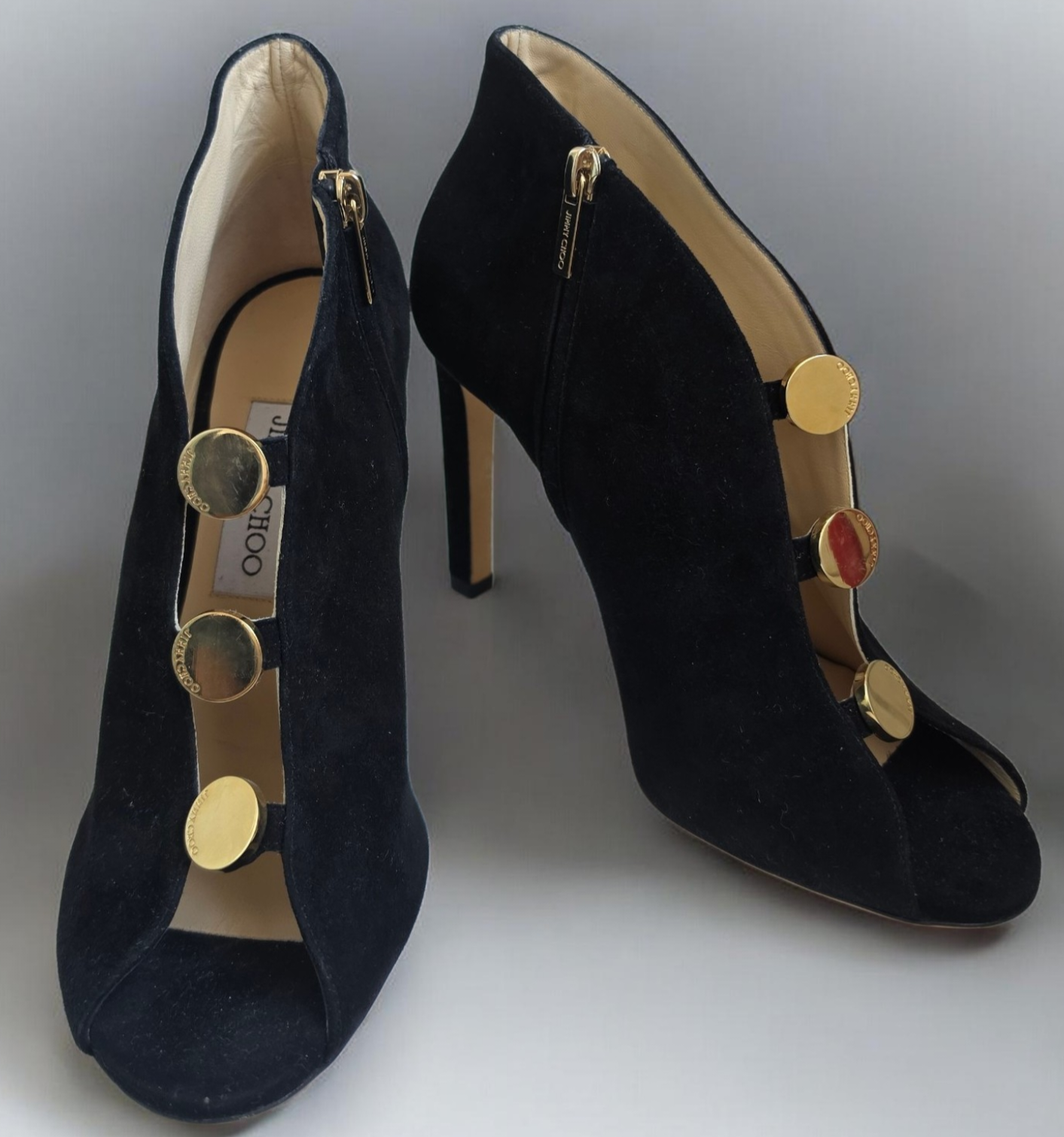 Jimmy Choo Black Suede Lorna Booties