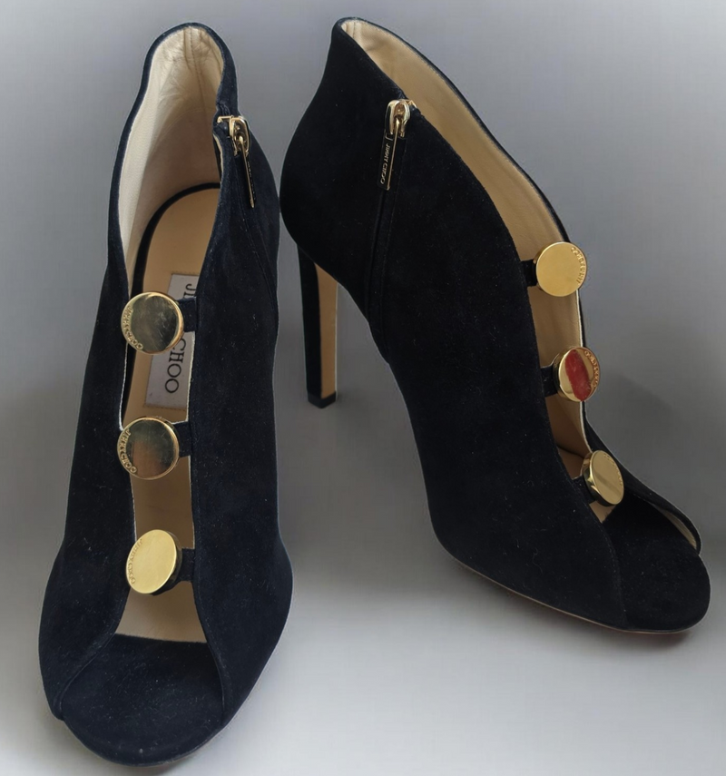 Jimmy Choo Black Suede Lorna Booties