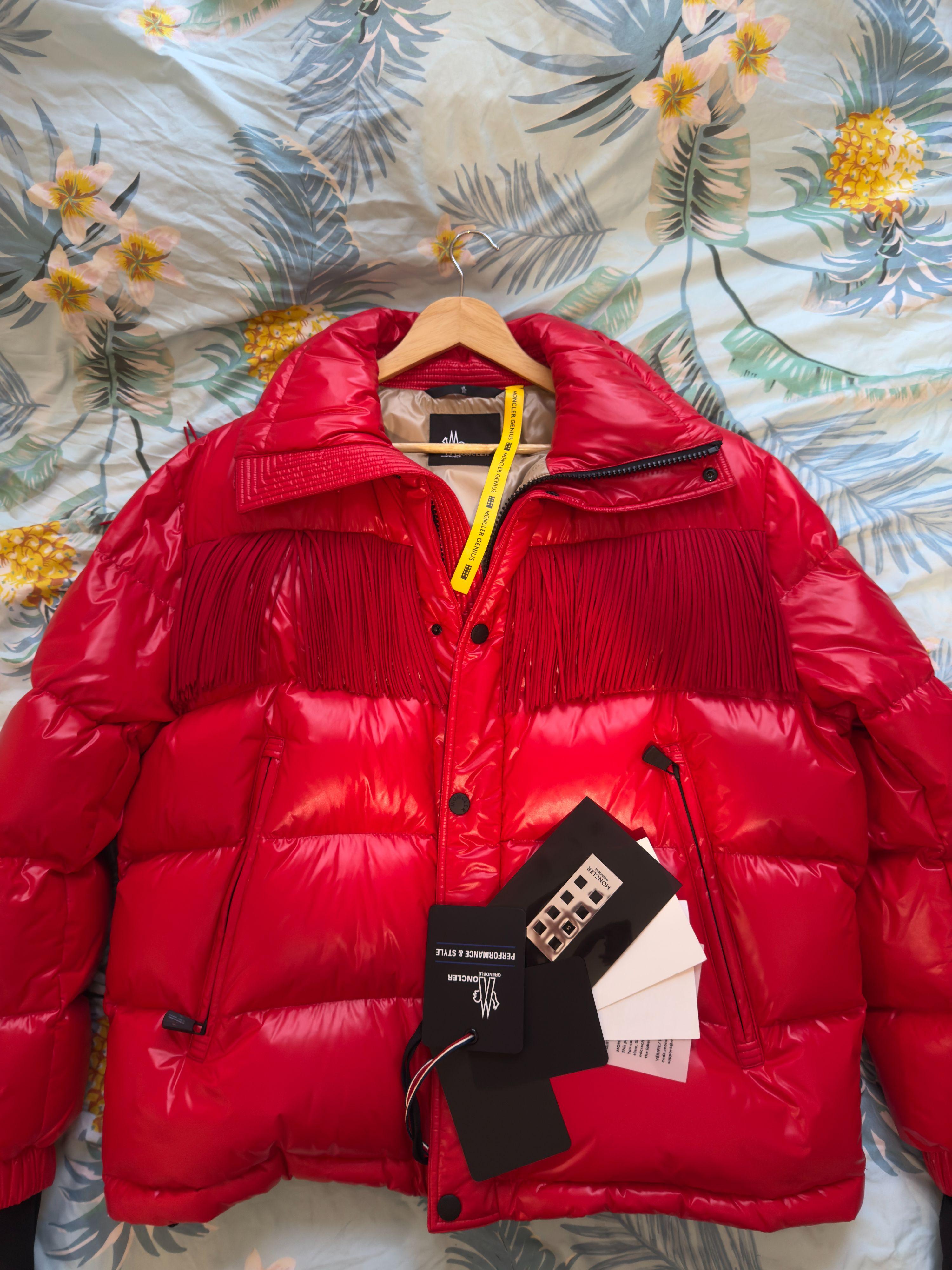 Moncler Red Arlaz Puffer Jacket