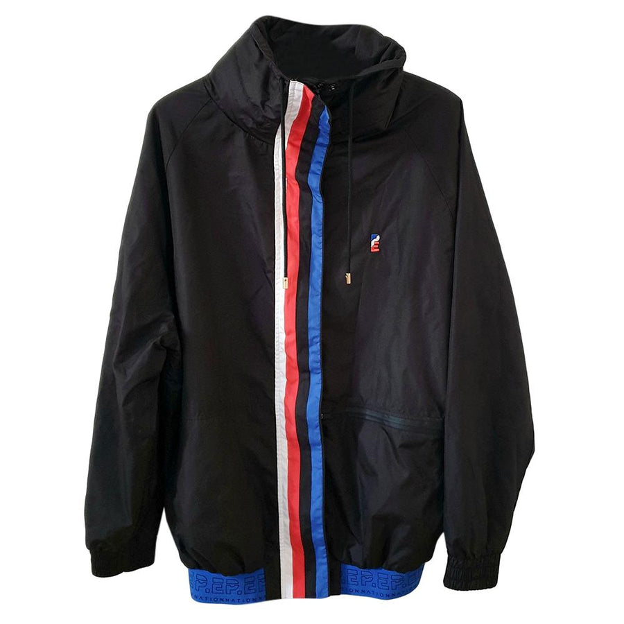 P E Nation black zip up running jacket