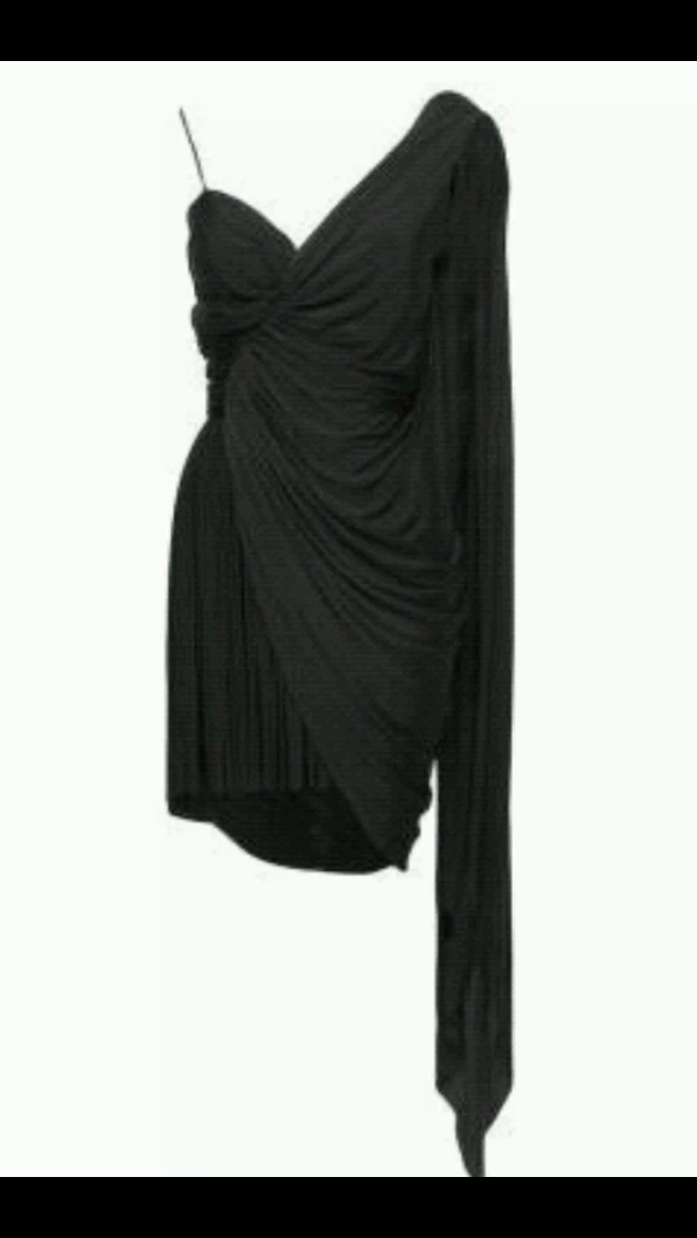 Alexander Wang Black Asymmetrical Dress