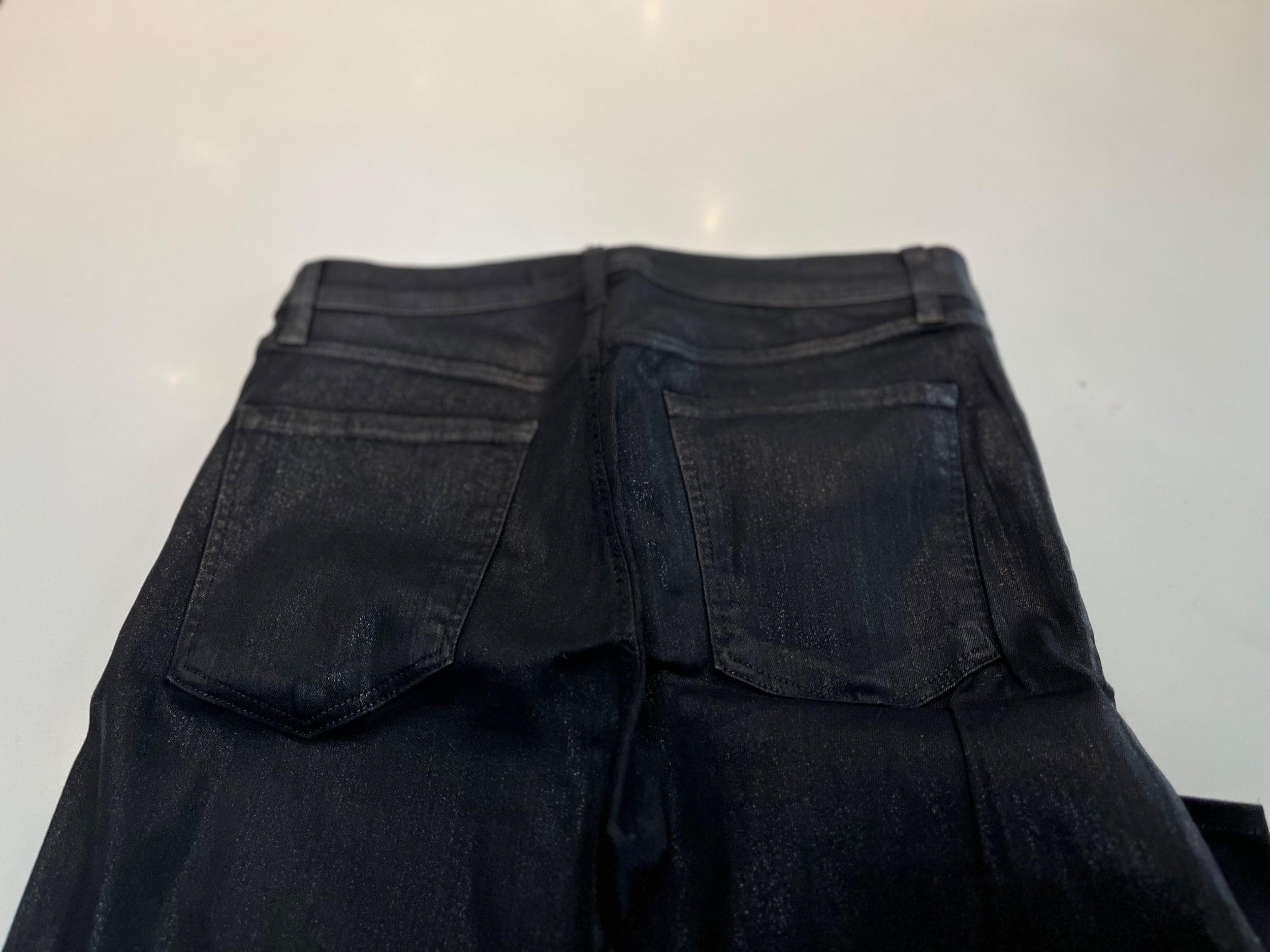 J Brand Metallic Black Skinny Jeans