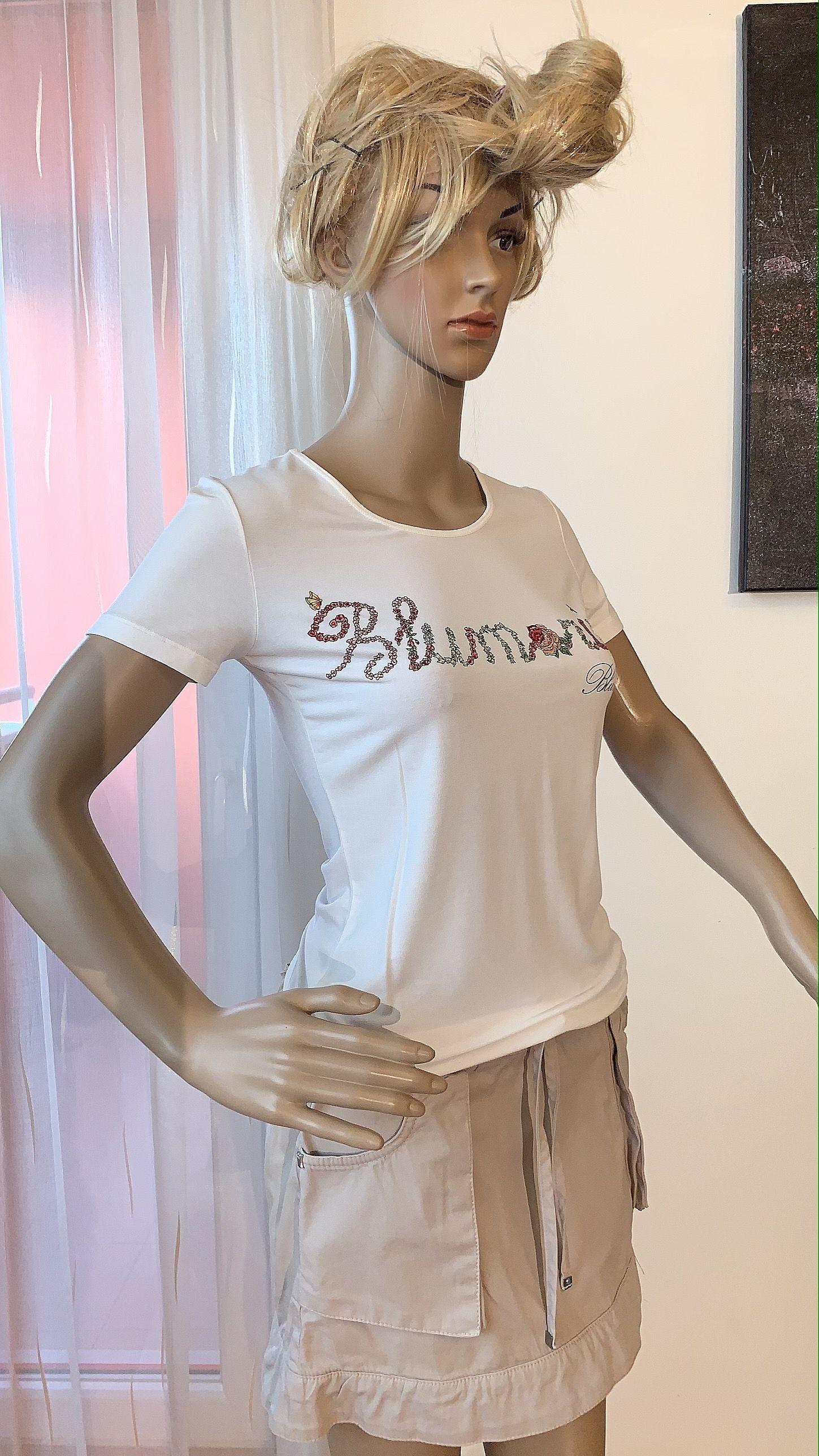 White Logo Print Cotton Jersey T-Shirt