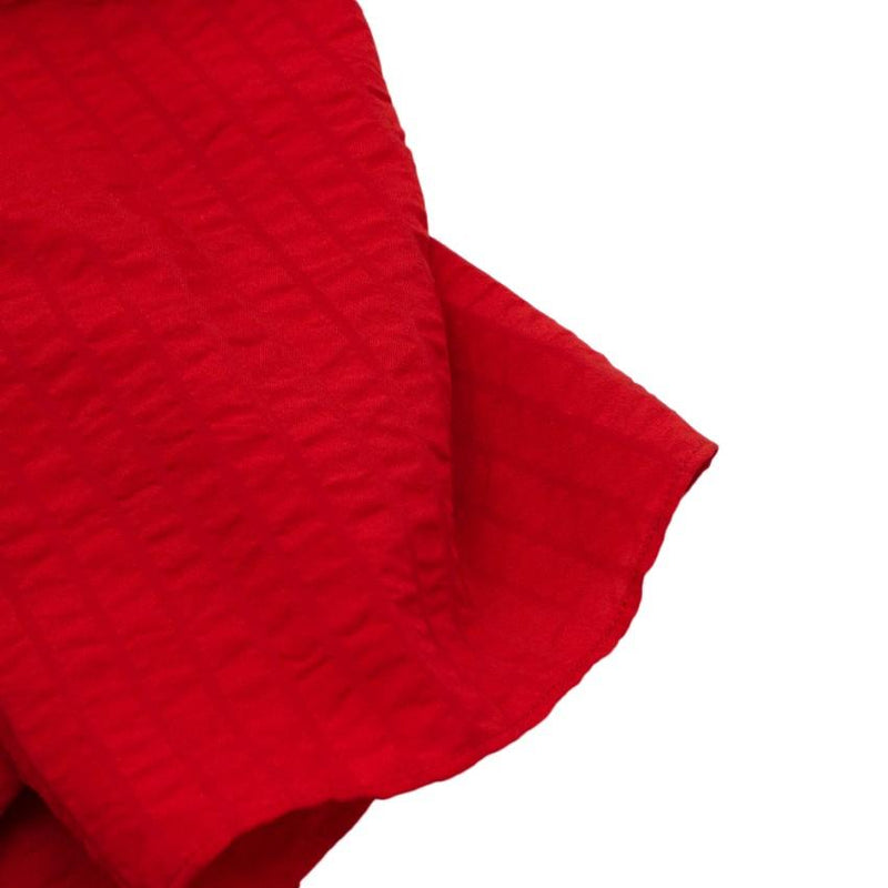 C/MEO Collective Red Advance Ruffle Wrap Dress