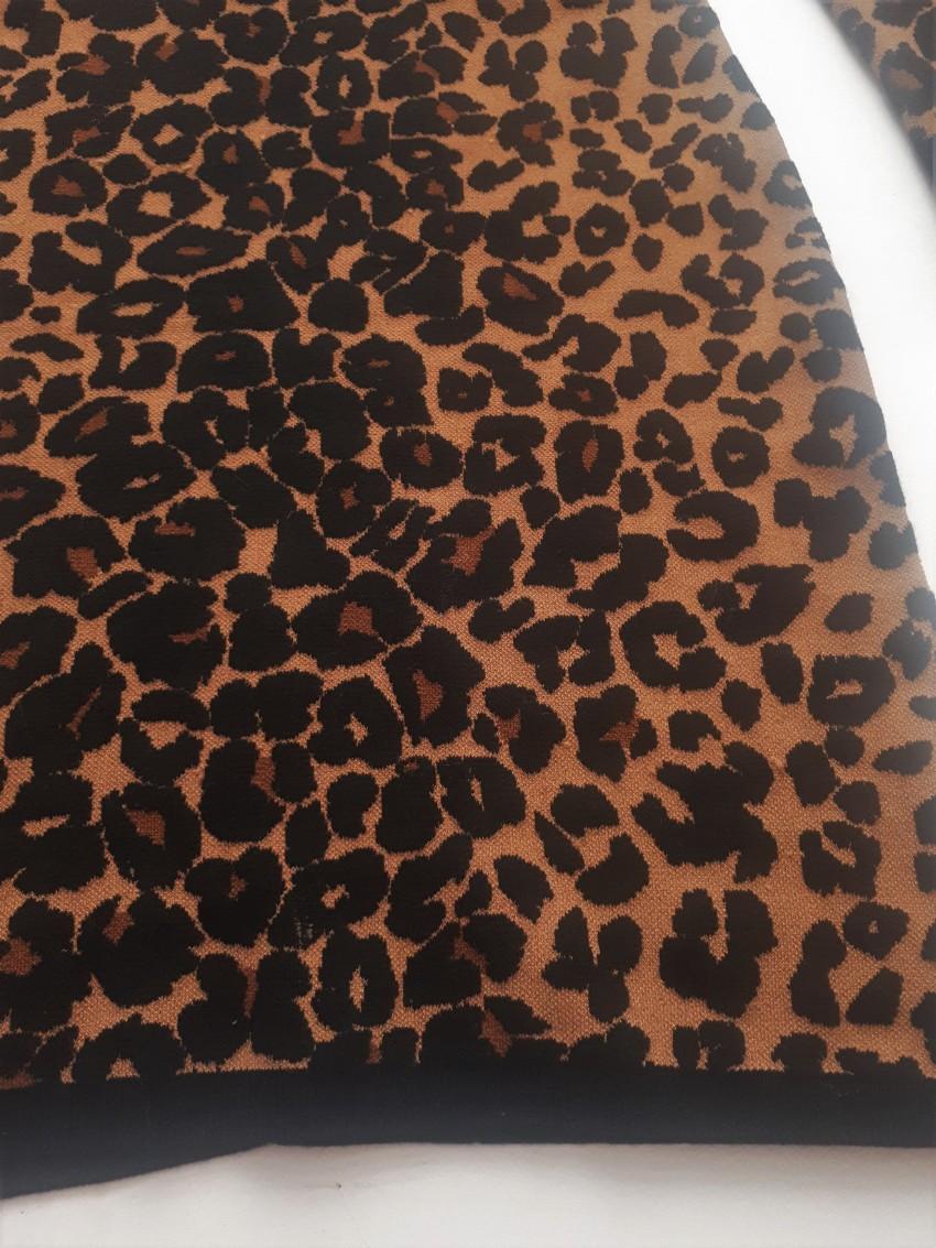 ALC Stretch Knit Leopard Mini dress