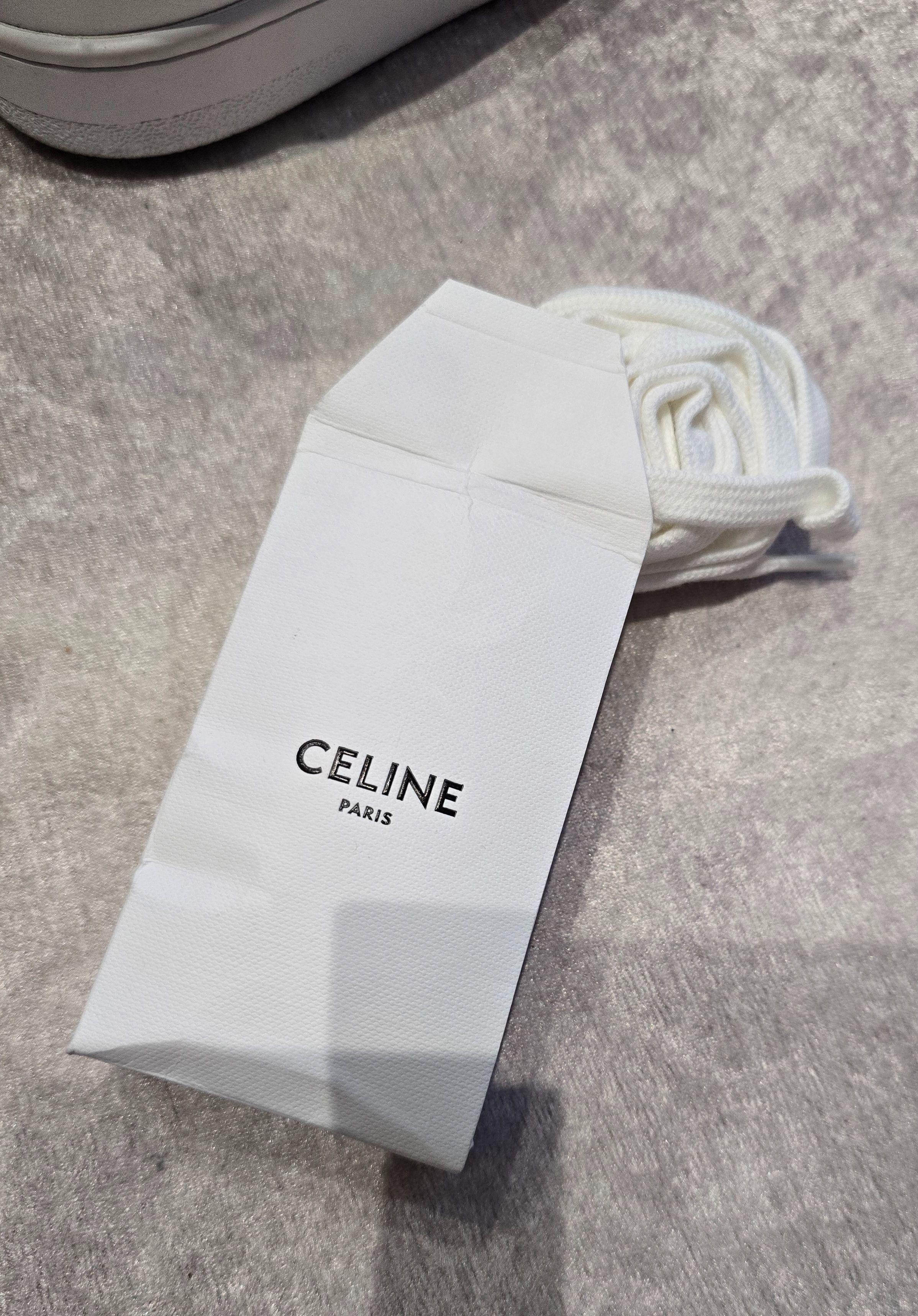 Celine  White CT-02 Mid Sneaker