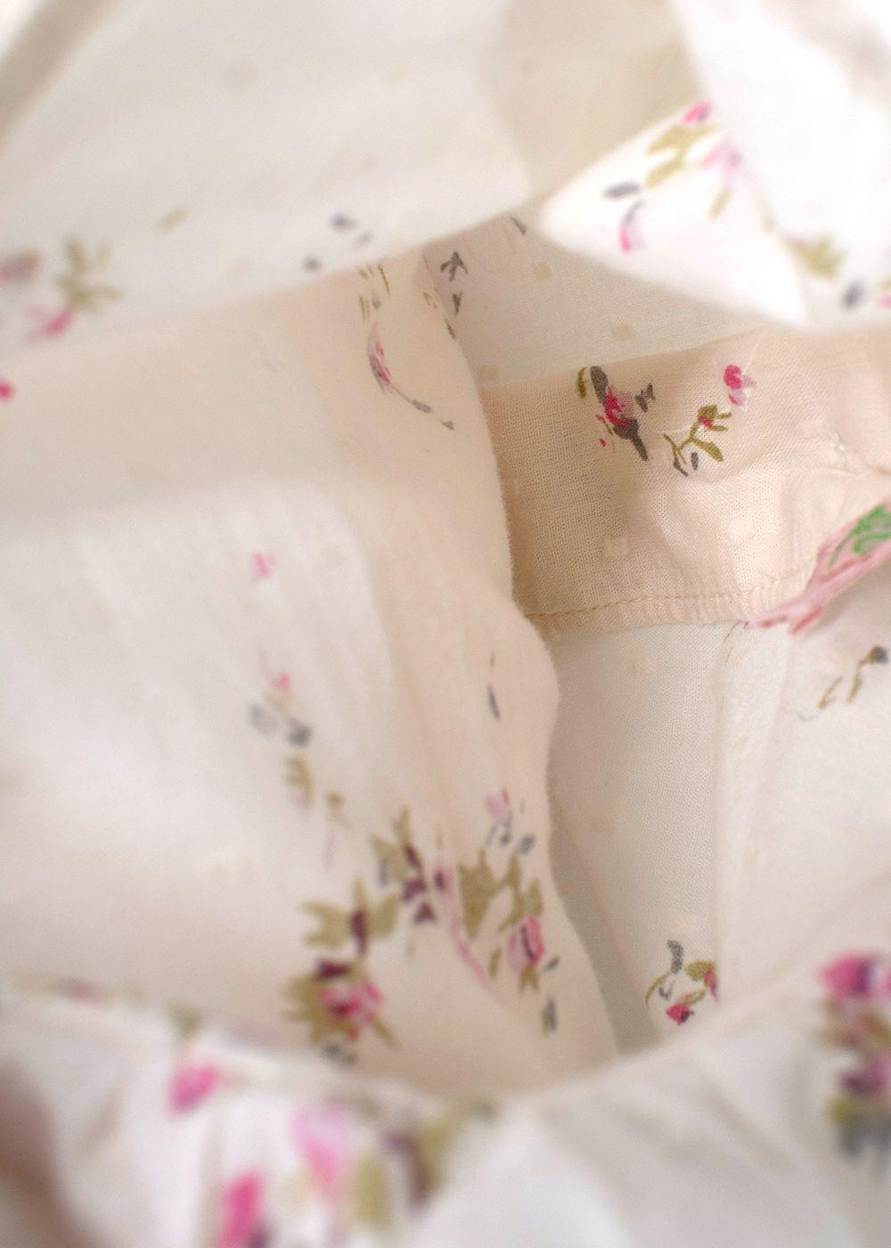 Bonpoint Kids 12m White Floral Blouse