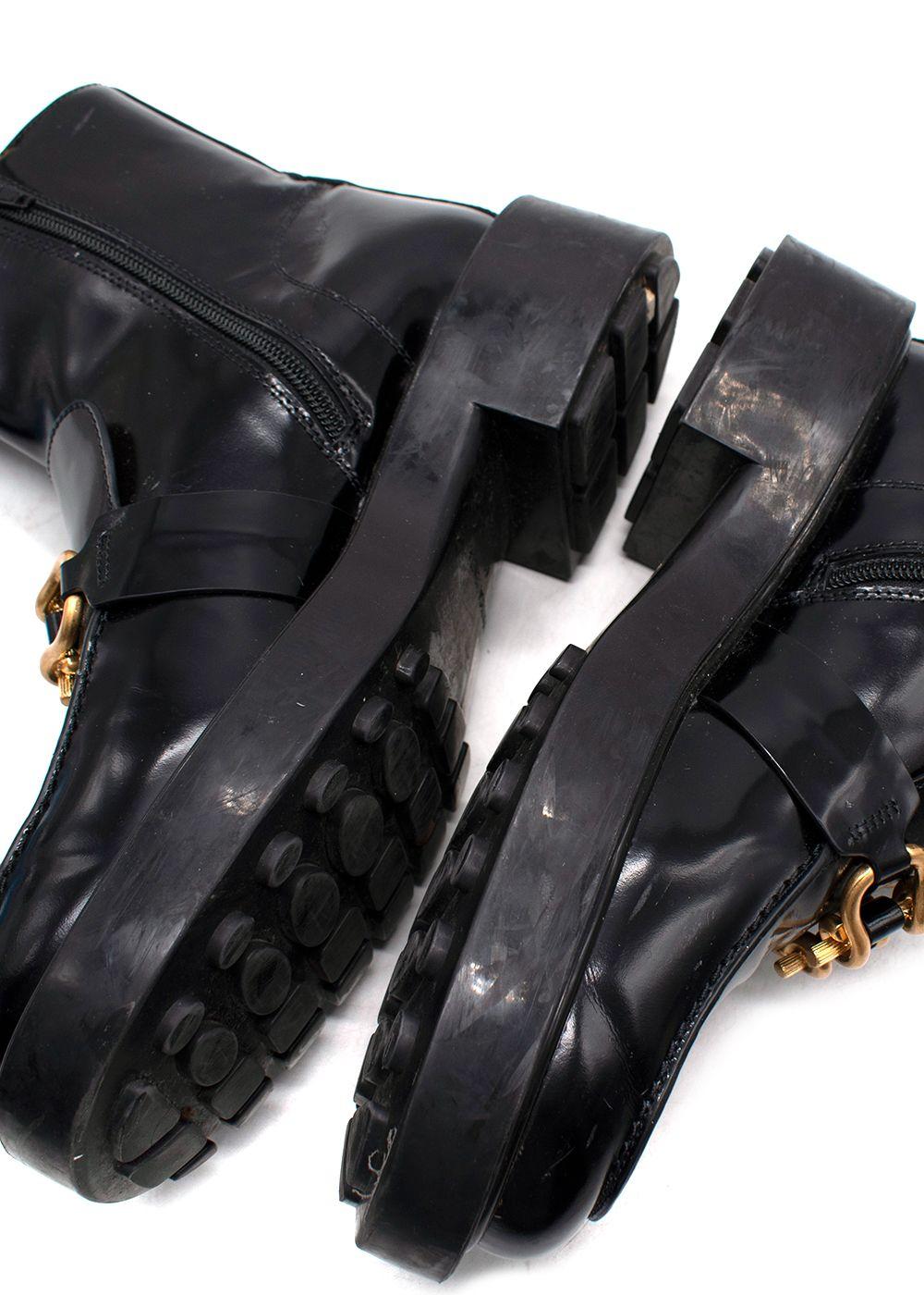 Bottega Veneta Black Monsieur Horsebit Ankle Boots
