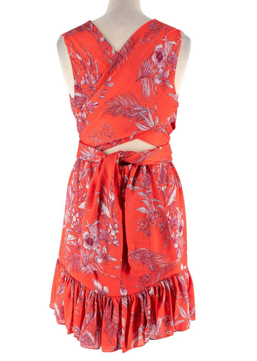 Alexis Cassara Orange Floral Mini Dress