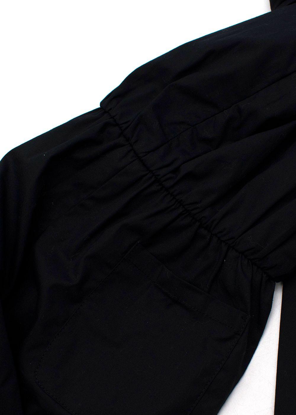 black cotton gold sequin trimmed jumpsuit 4-5Y