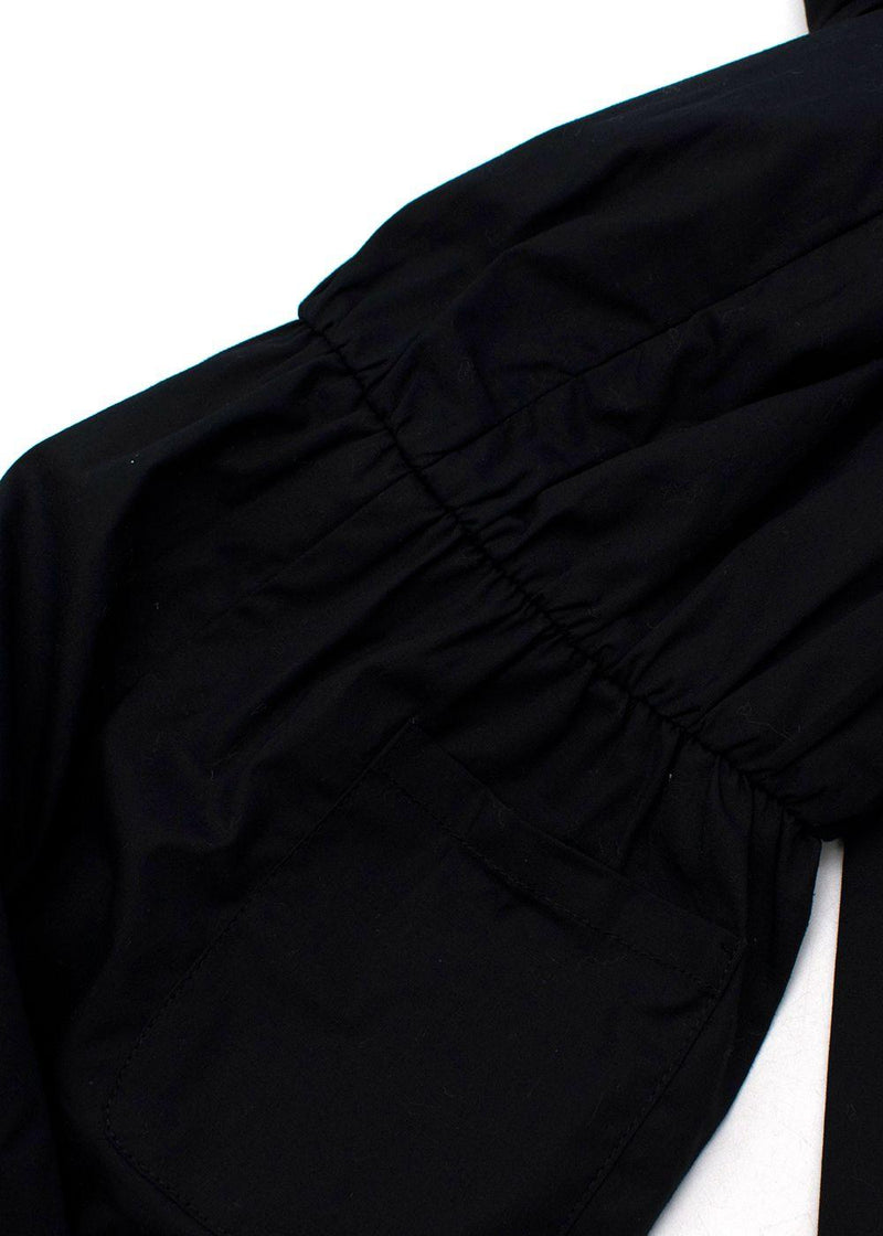 black cotton gold sequin trimmed jumpsuit 4-5Y