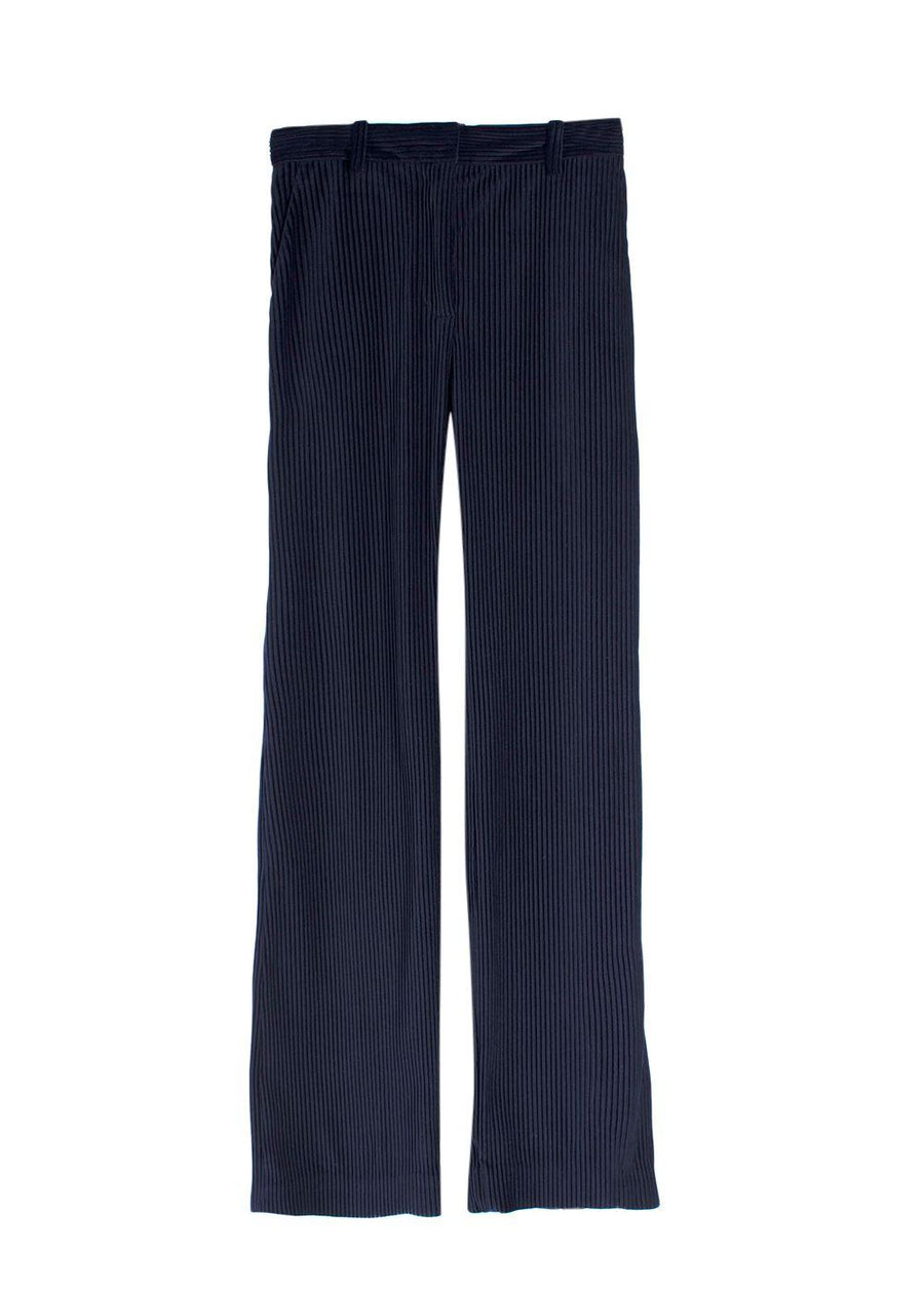 Acne Studios Navy Straight Leg Corduroy Trousers